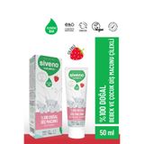 Siveno %100 Doğal Diş Macunu Bebek ve Çocuk Için Çilek Aromalı Florürsüz 50 ml