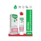 Siveno %100 Doğal Diş Macunu Bebek ve Çocuk Için Çilekli Aromalı Florürsüz 50 ml