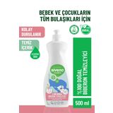 Siveno %100 Doğal Emzik Ve Biberon Temizleyicisi Bitkisel Elde Bulaşık Sabunu Nemlendirici Vegan 500 ml