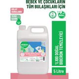 Siveno %100 Doğal Emzik ve Biberon Temizleyicisi Bitkisel Elde Bulaşık Sabunu Nemlendirici Vegan 5000 ml