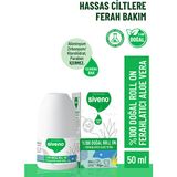 Siveno %100 Doğal Roll-On Aloe Vera Deodorant Ter Kokusu Önleyici Bitkisel Lekesiz Vegan 50 ML