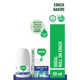 Siveno %100 Doğal Roll-On Erkek Deodorant Ter Kokusu Önleyici Bitkisel Leke Bırakmayan Vegan 50 ml