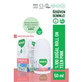 Siveno %100 Doğal Roll On Teen Girl Genç Kız Deodorant Ter Kokusu Önleyici Bitkisel Leke Bırakmayan Vegan 50 ml