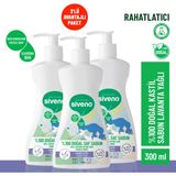 Siveno %100 Doğal Sıvı Kastil Sabun Lavanta Yağlı Cildi Rahatlatıcı Nemlendirici Bitkisel Vegan 300 ml X3 Adet