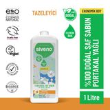 Siveno %100 Doğal Sıvı Kastil Sabun Portakal Yağlı Tazeleyici Nemlendirici Arındırıcı Bitkisel Vegan 1000 ml