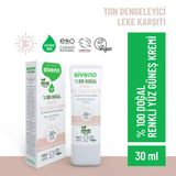 Siveno %100 Doğal Yüz Güneş Kremi Renkli Ton Esitleyici Leke Karsıtı Uva Uvb Spf 50+ 30 M