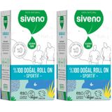 Siveno%100 Doğal Roll-On Sportif Sporcu Deodorant Ter Kokusu Önleyici Bitkisel Lekesiz Vegan 50 ml (2 paketi)