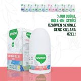 Siveno%100 Doğal Roll-On Teen Genç Kız Deodorant Ter Kokusu Önleyici Bitkisel Lekesiz Vegan 50 Ml