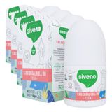 Siveno%100 Doğal Roll-On Teen Girl Genç Kız Deodorant Ter Kokusu Önleyici Bitkisel Lekesiz Vegan 50 ml (4 paketi)