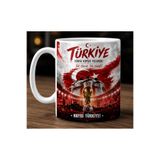 siverek reklam Kişiye Özel Türkiye Temalı Kupa Bardak Futbol Taraftar Tasarımlı Beyaz Seramik Kupa