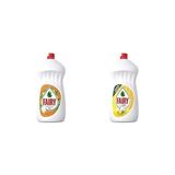 Sıvı Bulaşık Deterjanı Portakal Kokulu, 1500 ml & Fairy Ultra Hızlı Sıvı Bulaşık Deterjanı Limon ve Limonu, 1500 ml