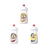 Sıvı Bulaşık Deterjanı Portakal Kokulu, 1500 Ml+Fairy Temiz & Ferah Sıvı Bulaşık Deterjanı 1500 ml Nar Kokulu+Fairy Orijinal Sıvı Bulaşık Deterjanı 1500 ml Limon Kokulu - 0,25 gr