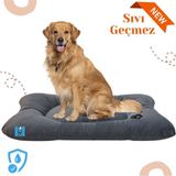Sıvı Geçirmez Silinebilir Soft Iç ve Dış Mekan Büyük Irk Köpek Yatağı - Antrasit
