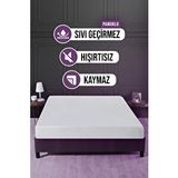 Sıvı Geçirmez Yatak Alezi Pamuklu 140x200cm Fitted Baza+30cm Beyaz