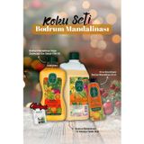 Sıvı Sabun 1500 ml, Krem 50 ml, Kolonya 1 lt Bodrum Mandalina ve Rosie Hediye
