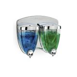 Sıvı Sabunluk Ikiz 350+350 Ml Krom Kaplama Royaleks-f038