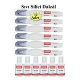 Sıvı Silici Daksil Ve Kalem Daksil 12 Adet Cassa Fırçalı Sıvı Düzeltici Daksil Yazı Düzeltici Okul Ofis Büro Fırça Uçlu