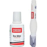 Sıvı Silici Daksil ve Kalem Daksil 2 Adet Cassa Fırçalı Sıvı Düzeltici Daksil Yazı Düzelti
