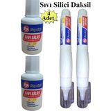 Sıvı Silici Daksil Ve Kalem Daksil 4 Adet Fırçalı Sıvı Düzeltici Daksil Yazı Düzeltici Okul Ofis Büro Fırça Uçlu Daksi