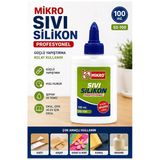 Sıvı Silikon Yapıştırıcı 100 Ml 1 Adet Mikro Silikon Yapıştırıcı Sıvı 100 Gr Plastik Cam Mermer Kağıt Karton Tahta Köpük