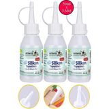Sıvı Silikon Yapıştırıcı 50 ml 3 Adet Brons Silikon Yapıştırıcı Sıvı 50 gr Plastik Cam Mermer Kağıt Karton Tahta Köpük - Şeffaf