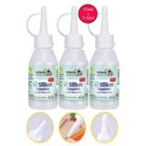 Sıvı Silikon Yapıştırıcı 50 ml 3 Adet Brons Silikon Yapıştırıcı Sıvı 50 gr Plastik Cam Mermer Kağıt Karton Tahta Köpük