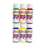 Sıvı Su Rengi Boyalar, 6'lı Set, 2 oz EA, Mavi, Yeşil, Kırmızı, Mor, Sarı, Turuncu