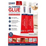 Sıvı Yapıştırıcı 90 Gr Tüp Gıpta Çok Amaçlı Kuvvetli Yapıştırıcı 2 Adet Okul Büro Yapıştırıcısı Kağıt Karton