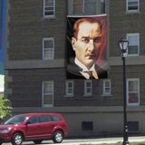 Sivil Mustafa Kemal Atatürk Portre Cephe Poster Bayrak - 300x450cm - 3x4,5 metre