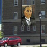 Sivil Mustafa Kemal Atatürk Portre Poster Cephe Bayrağı -3x4,5 metre