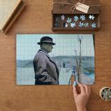Sivil Mustafa Kemal Atatürk Tasarımı 240 Parça Ahşap Puzzle Ahşap Kutuda MP06949