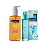 Sivilce Karşıtı Yüz Temizleme Jeli Ve Loreal Nem Terapisi Aloe Vera Suyu Kuru Ve Hassas Ciltler 70Ml