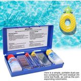 Sıvılı Havuz Adası Test Kiti pH ve Klor Ölçer Özelliği ile Güvenilir Havuz Analizi
