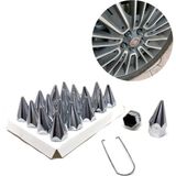 Sivri Bijon Kapağı Krom 17 mm Araba Jant Bijon Kapağı DK Motors