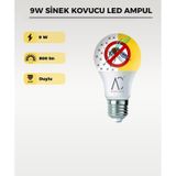 Sivrisinek Kovucu 9w Led Ampul E27 Uv Teknolojili Sinek Önleyici 1 Adet