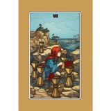 Six of Cups - Tarot Card Notebook - Card No.46 (Color Ed.): A5 Ruled Lined Tarot Journal Diary Sketchbook Notebook - Six of Cups (Nostalgia and Innocence)