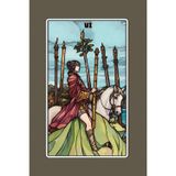 Six of Wands - Tarot Card Notebook - Card No.32 (Color Ed.): A5 Ruled Lined Tarot Journal Diary Sketchbook Notebook - Six of Wands (Victory and Recognition)