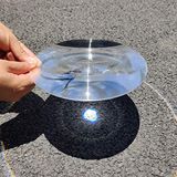 Six Seasons Fresnel Lens Büyüteç, Çap 200mm (7.9 ''), Odak Uzaklığı 200mm, Akrilik Lens (cam değil), Fizik Sınıfı, Güneş Enerjisi Isıtma, Büyüteç, Yangın Marşı için. (Odak uzunluğu 200mm)