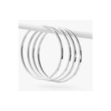 Siya Silver 316l Çelik Ajda Kadın Bilezik-4'lü 62mm 19,5 Cm