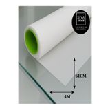 SİYACF 61 CM X 4 METRE Buzlu Cam Filmi- Ev Ofis & Banyo Kullanımına Uygun