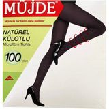 Siyah 100 Denye Kalın Külotlu Çorap Opak Naturel Esnek Çok Renkli