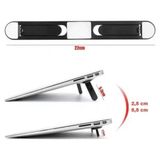 Siyah 2 Kademeli Katlanabilir ve Yapışkanlı Laptop Standı Midastech - Çok Renkli