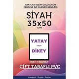 Siyah-22mm-35x50 Cm Mat Pvc Li Camsız Fotoğraf 500 Parça Puzzle Belge Çerçeve Yatay Dikey Asılabilme.