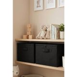 Siyah 2Li Set Çok Amaçlı Baza Altı Ve Dolap İçi Düzenleyici Kutu Hurç 35X42X23 Cm