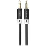 Siyah 3.5Mm Stereo Ses Kablosu, 1 Metre Uzunlukta