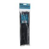 SİYAH 3.6X300MM PLASTİK CIRT KELEPÇE 100PCS (2818)