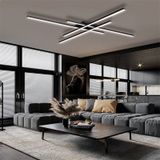 Siyah 3 Işık Rengi 2 Led Tavan Lambası,avize,modern Aydınlatma,dekoratif Işık Siyah