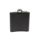 Siyah 6 Oz Çelik Cep Kanyak Matarası