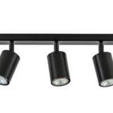 SİYAH 60 CM ÜÇLÜ LED AVİZE LED SPOT HAREKETLİ AMPUL DAHİL GÜNIŞIĞI MYL003074