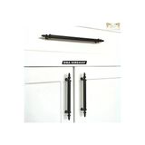 Siyah 96Mm Boru Kulp Metal Ovacık Dolap Kulpu Çekmece Kulpu 9,6Cm